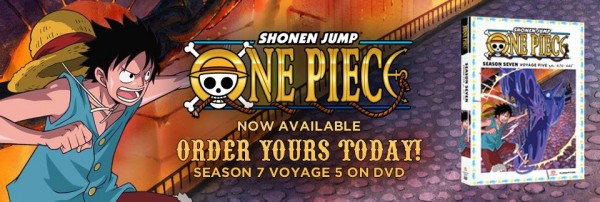 'One Piece' Season 7 DVD banner on Facebook