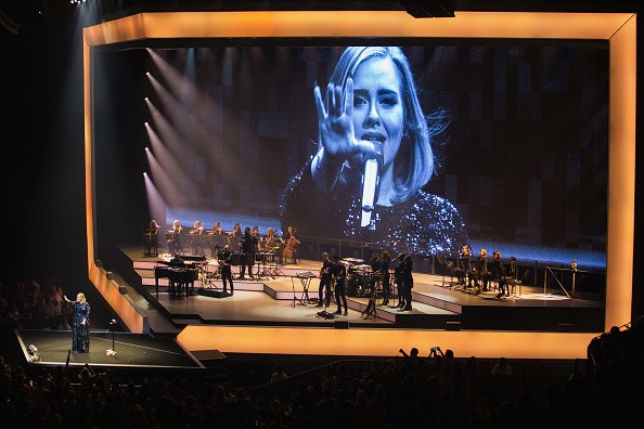 Singer Adele performs on stage during her North American tour at KeyArena on July 25, 2016 in Seattle, Washington.