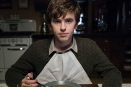 Freddie Highmore plays the lead character of Norman Bates in thriller TV series 