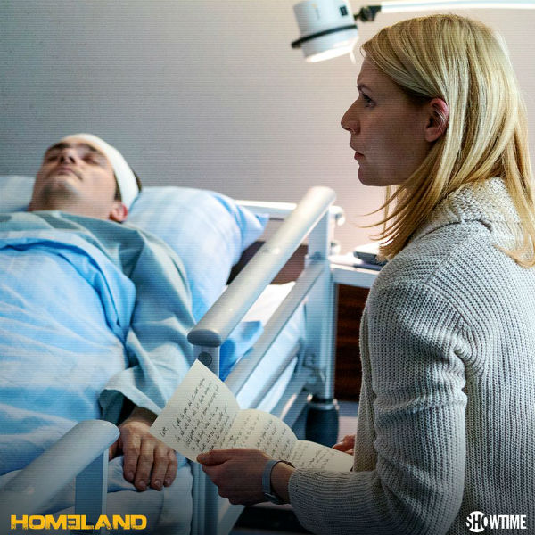 Claire Danes and Rupert Friend play the lead characters of Carrie and Quinn in "Homeland" TV series. 