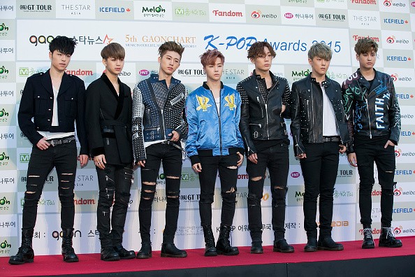South Korean boy band iKON during the 5th Gaon Chart K-Pop Awards in Seoul.