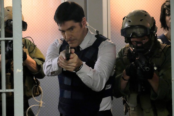 Thomas Gibson as Agent Hotch on Criminal Minds.