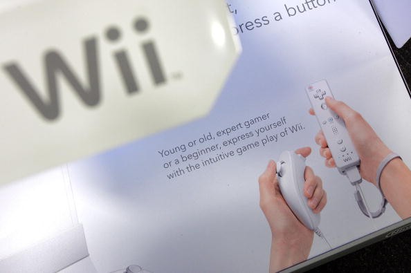 A display for the new Nintendo Wii shows a controller with a strap December 15, 2006 in San Francisco. Nintendo says it will replace 3.2 million straps for the new Wii computer game controllers after report of controllers slipping out of players hands. 