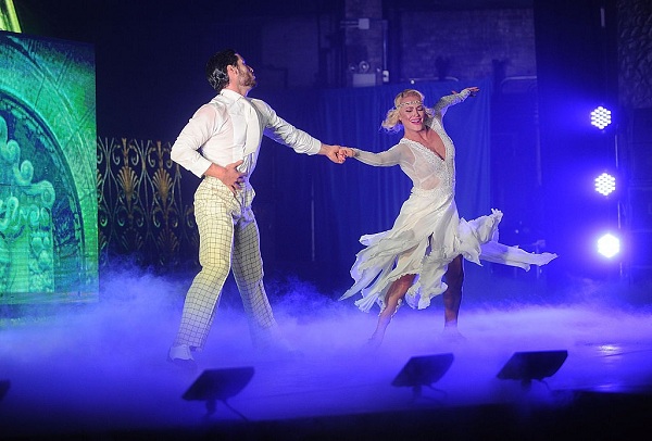 Peta Murgatroyd and Valentin Aleksandrovich Chmerkovskiy perfom diring Dancing With The Stars Live! 'Dance All Night Tour' on January 6, 2016 in New York City. 