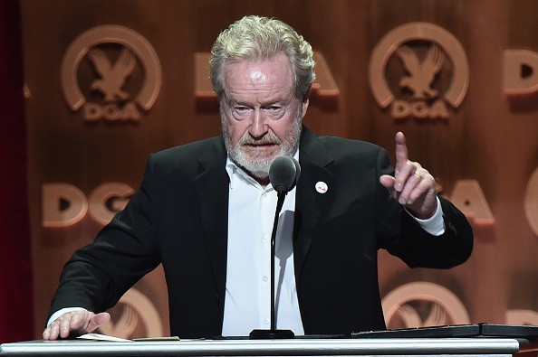 Director Ridley Scott accepts the Feature Film Nomination Plaque for The Martian onstage at the 68th Annual Directors Guild Of America Awards at the Hyatt Regency Century Plaza on February 6, 2016 in Los Angeles, California. 