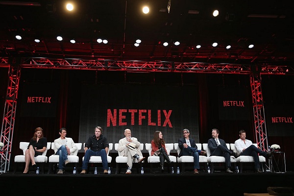'Longmire' panel discussion at the Netflix portion of the 2015 Summer TCA Tour at The Beverly Hilton Hotel on July 28, 2015 in Beverly Hills, California. 
