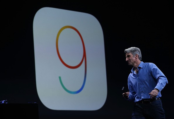 iOS 9 reveal during Apple WWDC on June 8, 2015 in San Francisco, California.
