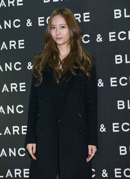 South Korean singer-actress Krystal during the BLANC & ECLARE x KOON launch Party in Seoul.