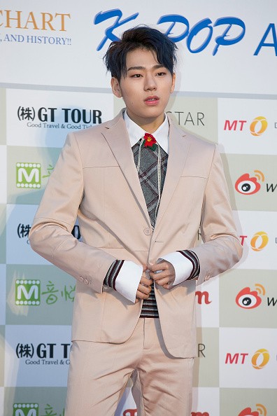 Block B member Zico during the 5th Gaon Chart K-Pop Awards in Seoul.