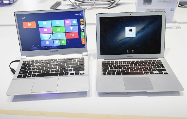 Apple MacBook Air with Samsung Laptop