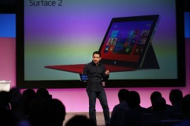 Panos Panay, Microsoft's VP of Surface, introduces introduces a second generation of Surface tablets on September 23, 2013 in New York City.