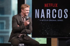 Boyd Holbrook attends AOL Build Presents Discussion on Season 2 Of Netflix's 'Narcos.' with Boyd Holbrook at AOL HQ on August 30, 2016 in New York City.