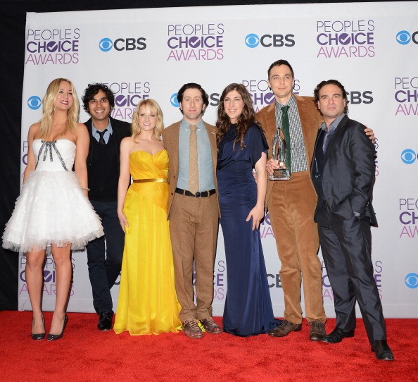 "The Big Bang Theory" cast members in attendance during the 39th Annual People's Choice Awards.