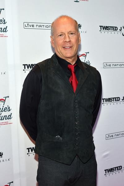 Actor Bruce Willis attended the Steven Tyler...Out On A Limb Benefit Concert on May 2 in New York, New York.