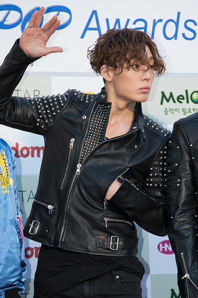 Bobby of the boy band iKON during the 5th Gaon Chart K-Pop Awards in Seoul.