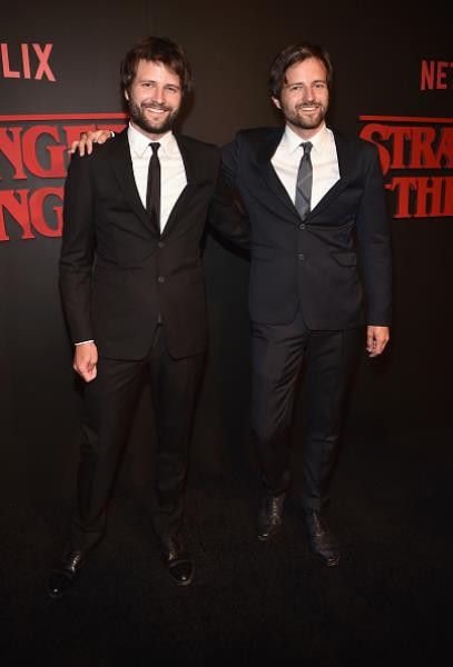 Creators and Executive Producers Ross Duffer and Matt Duffer attended the Premiere of Netflix's “Stranger Things” at Mack Sennett Studios on July 11 in Los Angeles, California.