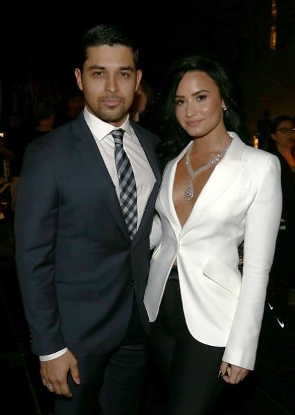 Actor Wilmer Valderrama and singer Demi Lovato attended The 58th GRAMMY Awards at Staples Center on February 15 in Los Angeles, California.