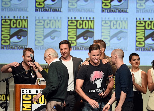 X-Men universe cast during Comic-Con 2015. 