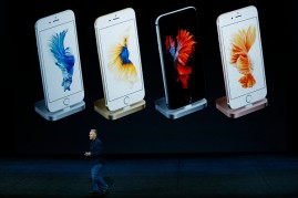 Apple Senior Vice President of Worldwide Marketing Phil Schiller speaks about iPhone docks during a Special Event at Bill Graham Civic Auditorium September 9, 2015 in San Francisco, California. Apple Inc. unveiled latest iterations of its smart phone, for
