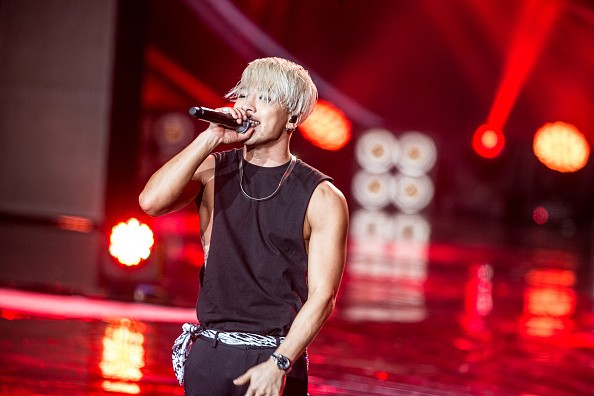 Bigbang's Taeyang performs at the 'Young Choice' annual activity in China.