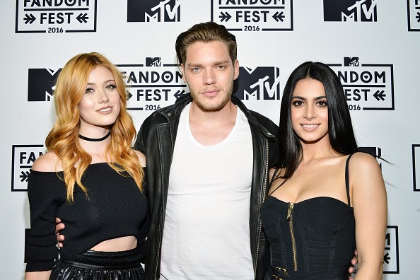 Actors Katherine McNamara, Dominic Sherwood and Emeraude Toubia attend the MTV Fandom Awards San Diego at PETCO Park on July 21, 2016 in San Diego, California. 