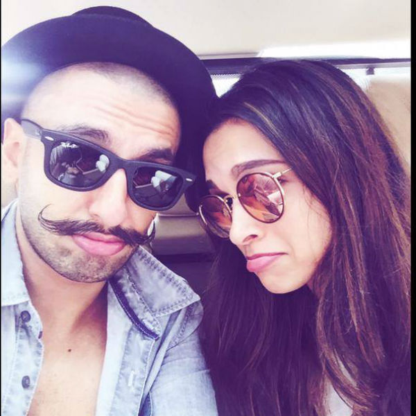 Ranveer Singh And Deepika Padukone At Airport During Bajirao Mastani's Promotion