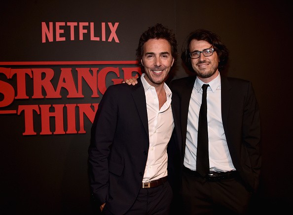 Executive producers Shawn Levy and Dan Cohen attend the Premiere of Netflix's 'Stranger Things' at Mack Sennett Studios on July 11, 2016 in Los Angeles, California. 
