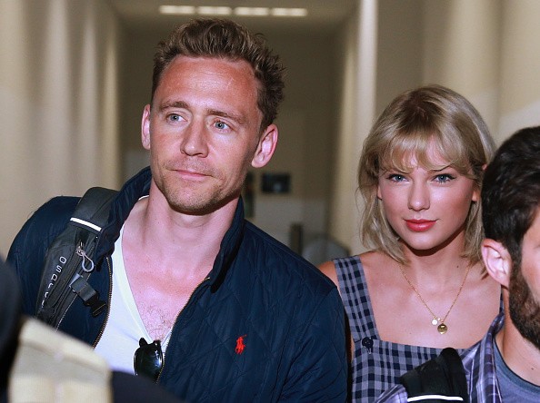 Actor Tom Hiddleston and singer Taylor Swift at Sydney International Airport in Sydney, New South Wales. 