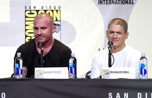 "Prison Break" stars Dominic Purcell (L) and Wentworth Miller (R) in attendance during the Fox Action Showcase: Prison Break.
