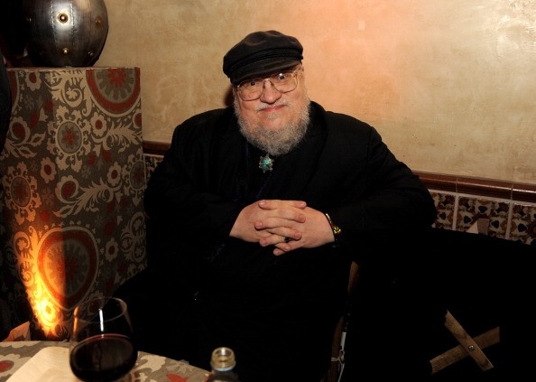 Author George R.R. Martin poses at the after party for the premiere of HBO's 'Game Of Thrones' at the Roosevelt Hotel on March 18, 2013 in Los Angeles, California. 