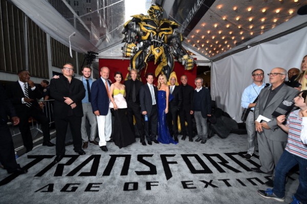Stanley Tucci with the cast and crew attended the New York Premiere of "Transformers: Age Of Extinction" at the Ziegfeld Theatre on June 25, 2014 in New York City.