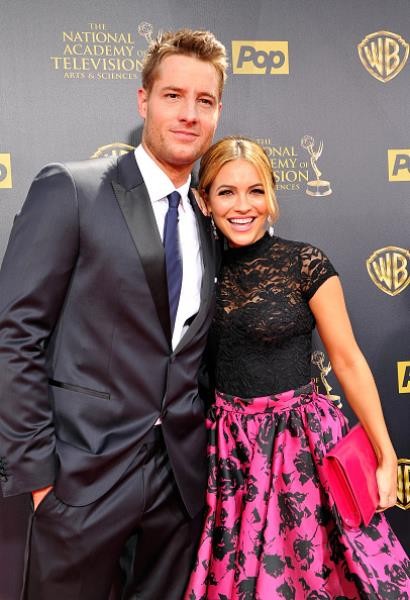 Actor Justin Hartley and his fiance Chrishell Stause attended The 42nd Annual Daytime Emmy Awards at Warner Bros. Studios on April 26, 2015 in Burbank, California.