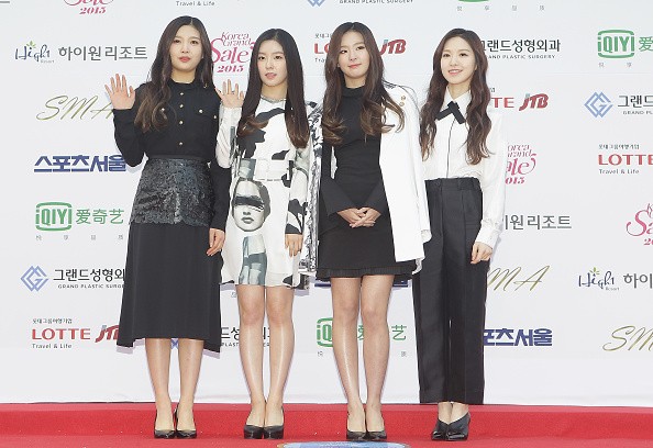 Original members of Red Velvet attend the 24th Seoul Music Award.