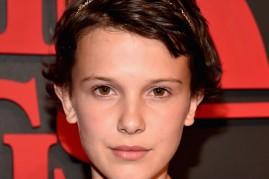 Millie Brown, who plays Eleven, at the premiere of Netflix's 