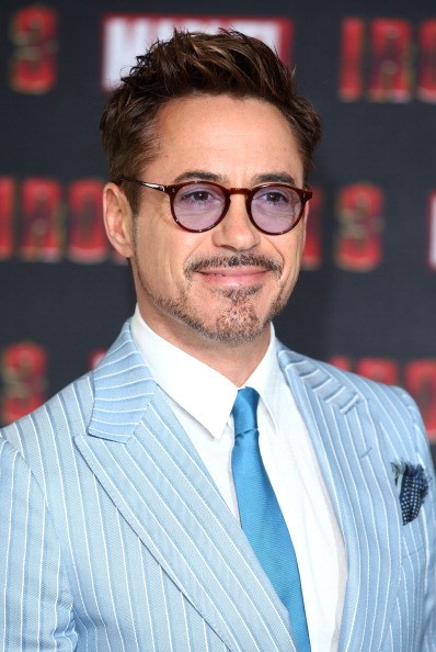 Robert Downey Jr attends the Iron Man 3 photocall at The Dorchester on April 17, 2013 in London, England. 