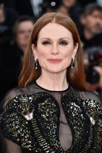 American actress Julianne Moore attended the "Cafe Society" premiere and the Opening Night Gala during the 69th annual Cannes Film Festival at the Palais des Festivals on May 11 in Cannes, France.
