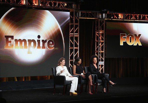 Executive producer Ilene Chaiken, actress Taraji P. Henson and executive producer Sanaa Hamri speak onstage at 'Empire' panel discussion during the FOX portion of the 2016 Television Critics Association Summer Tour.