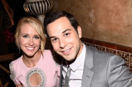 Actors Anna Camp (L) and Skylar Astin attend Premiere Of HBO's 'True Blood' Season 7 And Final Season After Party on June 17, 2014 in Hollywood, California. 