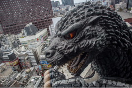 Godzilla Welcomes Tourists To Tokyo
