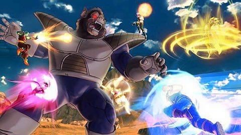 Gogeta and others joined forces to take down the Great Ape.