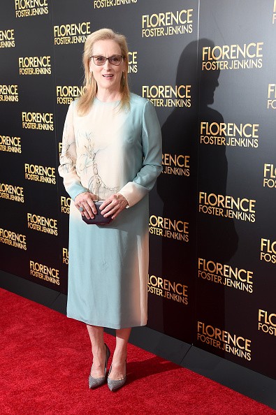 Meryl Streep attended the "Florence Foster Jenkins" New York premiere at AMC Loews Lincoln Square 13 theater on August 9 in New York City.