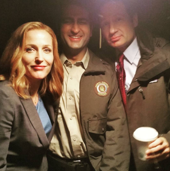Kumail Nanijani plays a guest role in "The X-Files," which stars Gillian Anderson and David Duchovny.