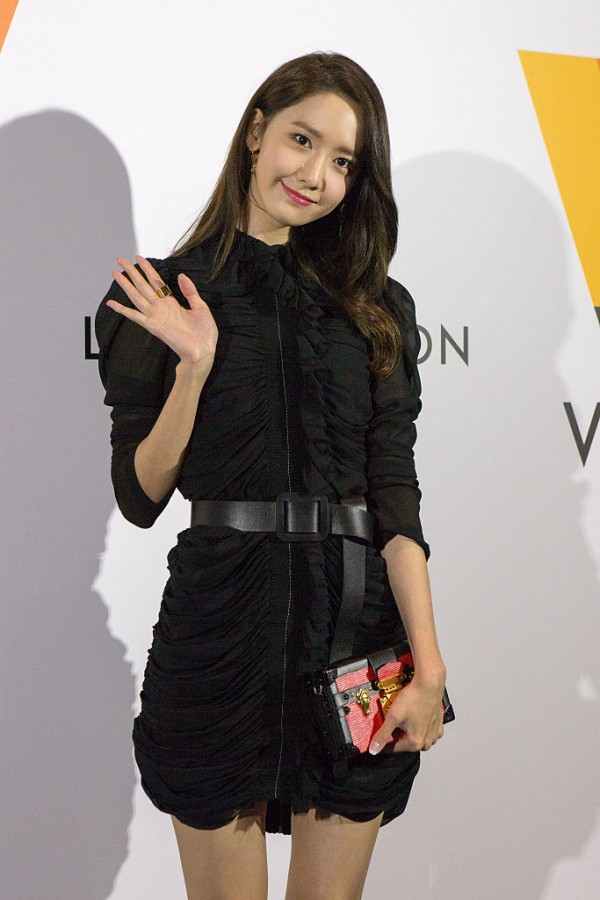 South Korean girl group 'Girls' Generation' member Im Yoona attends the Louis Vuitton Exhibition 'Volez, Voguez, Voyagez' on April 21, 2016 in Tokyo, Japan.