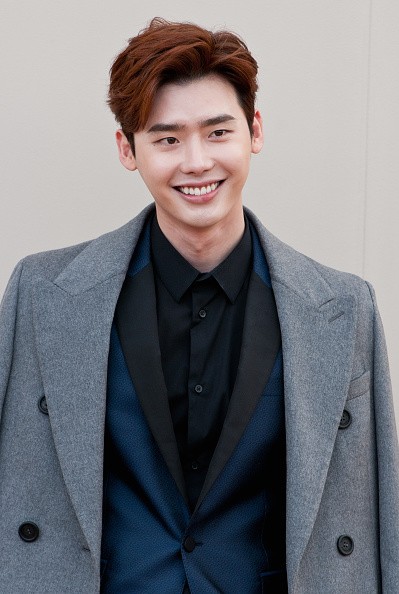 South Korean star Lee Jong Suk during the Burberry show in London.