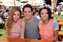Michael Trevino and his co-stars from 'The Vampire Diaries.'