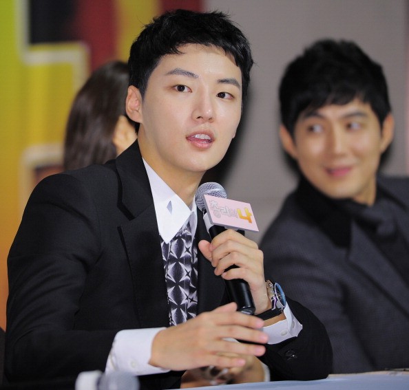 South Korean actor Yoon Si Yoon during the press conference for the KBS2 Drama 'The Prime Minister and I'.
