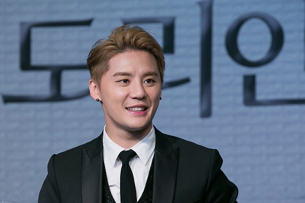 JYJ member Junsu during the press conference for the musical 'Dorian Gray'. 