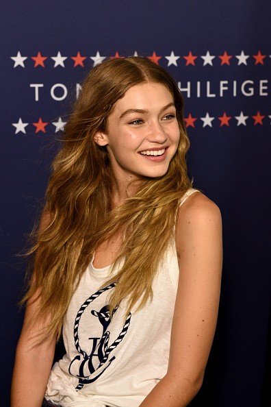  Model Gigi Hadid attends the #TOMMYNOW Women's Fashion Show during New York Fashion Week at Pier 16 on September 9, 2016 in New York City. 
