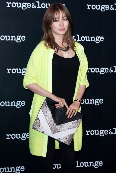 South Korean actress Yoon Eun Hye during rouge & lounge Launch Party at Inter Wired Studio in Seoul.