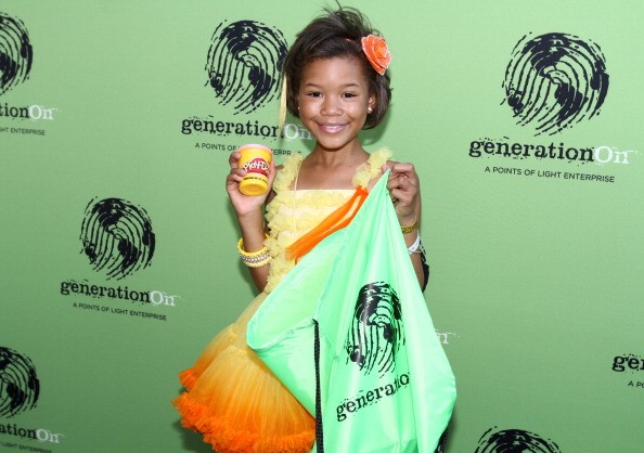 Actress Storm Reid attended Variety's Power of Youth presented by Hasbro, Inc. and generationOn at Universal Studios Backlot on July 27, 2013 in Universal City, California. 